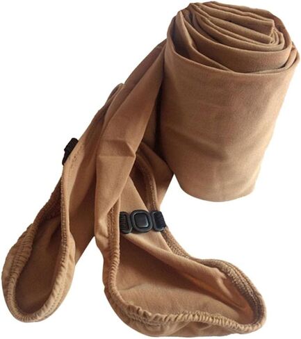 Figure Skating Leggings for Women Spandex Velvet, Over-the-Boot with Buckle, Camel S/M/L in Kuwait