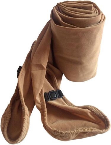 Figure Skating Leggings for Women Spandex Velvet, Over-the-Boot with Buckle, Camel S/M/L in Kuwait