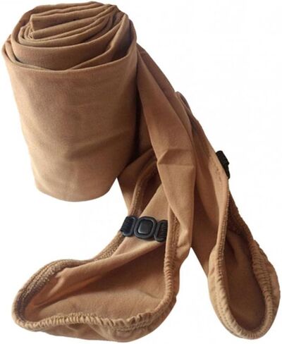 Figure Skating Leggings for Women Spandex Velvet, Over-the-Boot with Buckle, Camel S/M/L in Kuwait