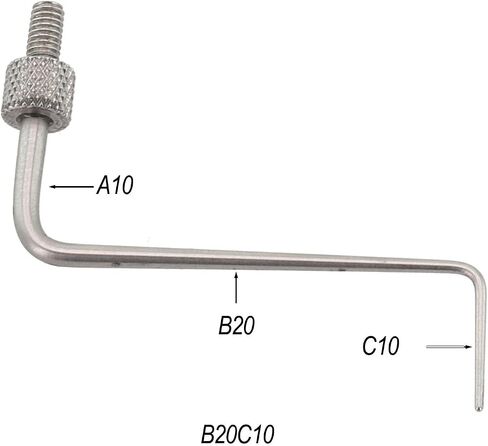for Z-Type Needle Point for Depth Gauge M2.5 Thread, for Stainless Steel Tip for Dial Indicator, Groove Probing Contact B20C20(B20C10) in Kuwait