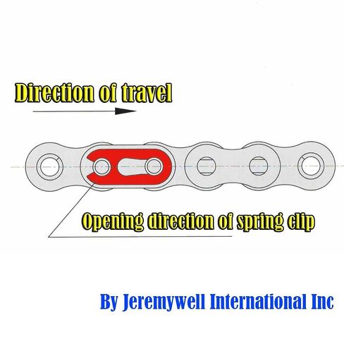Jeremywell 50 SS Stainless Steel Roller Chain Connecting Link (4PCS) in Kuwait