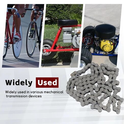 findmall 80H Heavy Duty Roller Chain 10 Feet with 1 Connecting Links, 120 Links, Carbon Steel in Kuwait