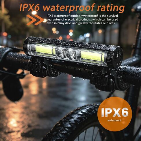 Bike Lights for Night Riding,1500 Lumens High and Low Beam Front Light, OLED Display USB-C Rechargeable Bicycle Lights,IPX6 Waterproof Bike Headlight for MTB,Off-Road,City Riding(Included Tail Light) in Kuwait