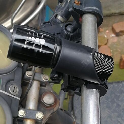 1pcs Portable, Expandable, and Focused Aluminum Alloy Flashlight Bicycle Accessories LED Strong Light Outdoor Long Beam Lighting in Kuwait