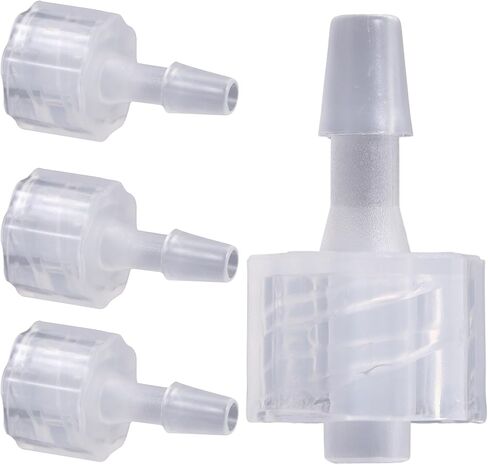 8pcs Luer Lock Connector Barb Adapter Kit 3.2mm Pp Inner Thread Hose Fittings Set for Industrial Fluid Transfer and Tubing Applications in Kuwait
