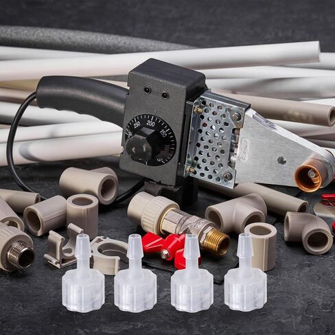 8pcs Luer Lock Connector Barb Adapter Kit 3.2mm Pp Inner Thread Hose Fittings Set for Industrial Fluid Transfer and Tubing Applications in Kuwait