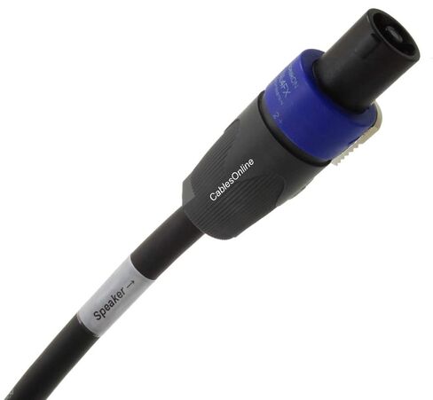 CablesOnline, 3ft. Mono-Bridged Speaker/Amplifier 12AWG Cable with Neutrik® Speakon 4-Pole Male to Male Connectors, (1+/1+ and 2+/1-), SK-MB403 in Kuwait