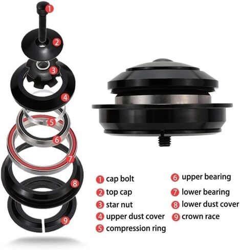 Angular Contact Bearings MH-P03 45/45 Bike Headset 30.15416.5 mm 2PCS ACB Road MTB Bicycle Bearing ACB345 in Kuwait