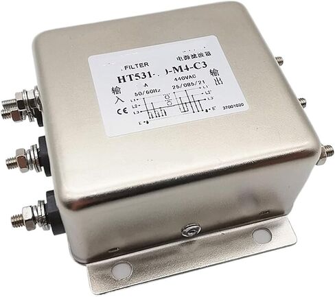 فلتر طاقة ثلاثي الطور 380 فولت HT531-20-L8-C3 20A 10A العاكس (HT531-10-M4-C3 10A) in Kuwait