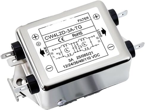CW4L2D-3A/6A/10A/20A-TG DC مرشح طاقة أحادي الطور للسكك الحديدية الزنبركية على مرحلتين (CW4L2D-20A-TG) in Kuwait