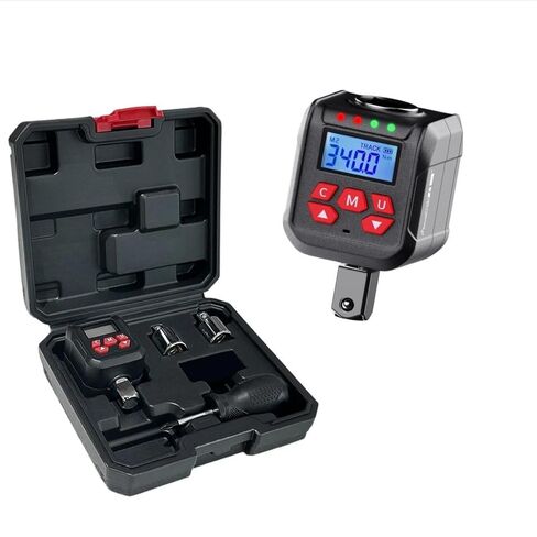 Digital Torque Adapter Digital Torque Adapter Kit 1/2"+1/4"+3/8" Drive 10-400Nm ±2% 500 Memory & 9 Presets(10-200N.m) in Kuwait