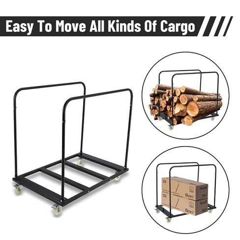 Folding Table Cart, 1800 LBS Heavy Duty Table Trolley with 5" Swivel Wheels, Desk Trolley for Garage, Home, Warehouse, Party Event Hotel Furniture 10 Table Capacity in Kuwait