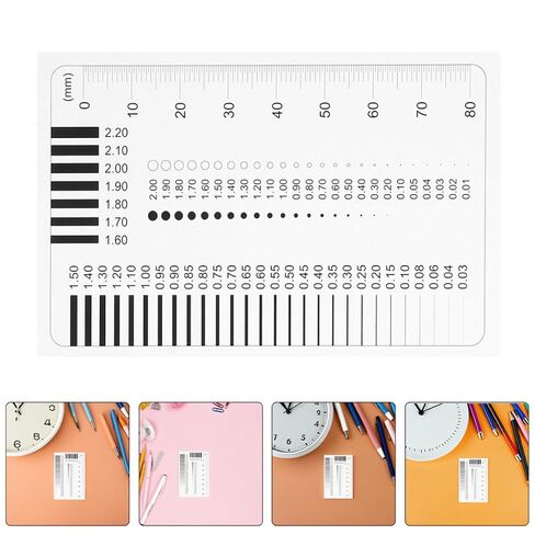 4pcs High Precision Plastic Flaw Detection Gauge and Crack Measurement Tool Set with Defect Comparison Card for Outdoor Operations and Construction in Kuwait