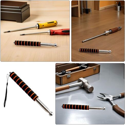 ULTECHNOVO Telescopic Wall Check Hammer 51 Inch with Sound and Wall Features, Metal and Plastic Construction with Lanyard for Blackboard Presentations and Tour Guides in Kuwait