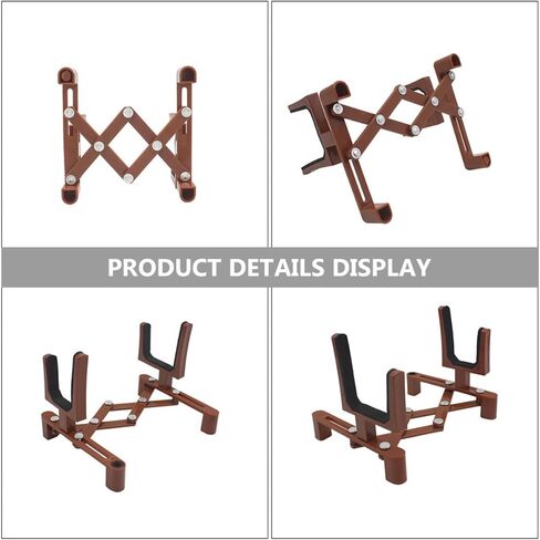 2pcs Folding Violin Stand for Musicians and Students, Portable Abs Music Instrument Holder with Curved Cradle for Stable Placement, for Performances and Studio Use in Kuwait