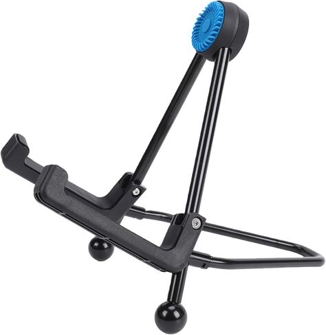 Cryfokt Guitar Stand, Compact Folding Stable Tripod Electric Guitar Stands Floor, Portable Floor Stand with Triple Silicone Protection for Violin Ukulele Bass Banjo in Kuwait