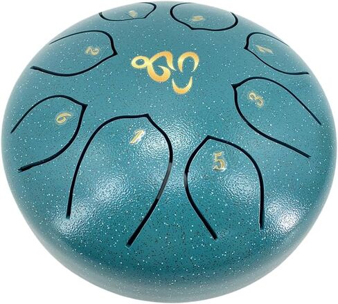 Rain Drum for Outside 6 Inches 8 Notes C Major Steel Tongue Drum Percussion Instrument with Mallets Music Book and Bag in Kuwait