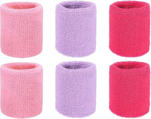 Wristbands Sweatbands, Wrist Bands for Sweat Sports Wristbands for Tennis/Basketball/Football/Running/Working Out/Youth in Kuwait