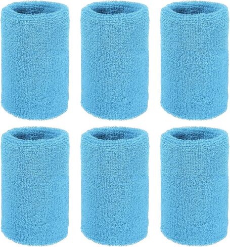 Wristbands Sweatbands, Wrist Bands for Sweat Sports Wristbands for Tennis/Basketball/Football/Running/Working Out/Youth in Kuwait