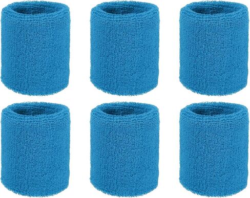 Wristbands Sweatbands, Wrist Bands for Sweat Sports Wristbands for Tennis/Basketball/Football/Running/Working Out/Youth in Kuwait