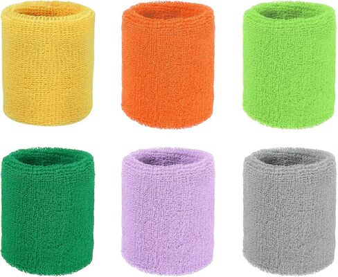 Wristbands Sweatbands, Wrist Bands for Sweat Sports Wristbands for Tennis/Basketball/Football/Running/Working Out/Youth in Kuwait
