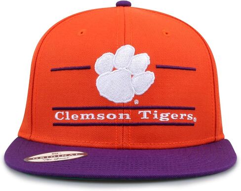 The Game NCAA Licensed, Clemson Tigers Flat Brim Snapback Hat in Kuwait