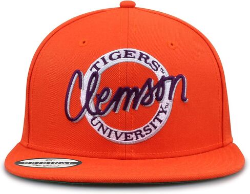 The Game NCAA Licensed, Clemson Tigers Flat Brim Snapback Hat in Kuwait