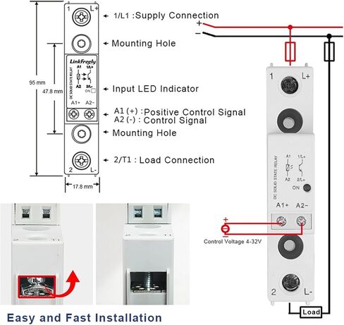 TRD1000D15 15A 1000V DC DC Solid State Relay 3V 3.3V 5V 12V 24V 32VDC Input Electrical Voltage Trigger SSR Relay Module & Board in Kuwait