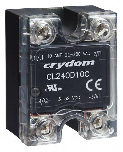 CRYDOM 1-Pole Surface Mount Solid State Relay; Max. Output Amps w/Heat Sink: 10 in Kuwait