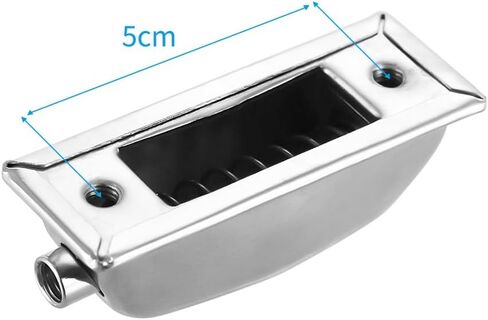 خطافات مخلبية لطبل Snare Drum - دعامات تثبيت مستطيلة مزدوجة الأطراف للطبول القياسية، وقطع بديلة معدنية مطلية بالكروم (فضي، 6.6 × 2.5 سم)‌ in Kuwait