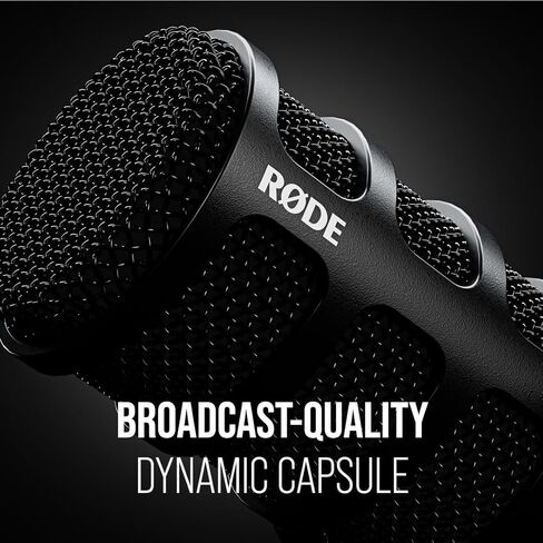 ميكروفون البث الديناميكي RØDE PodMic USB متعدد الاستخدامات مع اتصال XLR وUSB للبث الصوتي والبث والألعاب وصنع الموسيقى وإنشاء المحتوى وذراع ذراع ميكروفون استوديو PSA1 الدوار in Kuwait