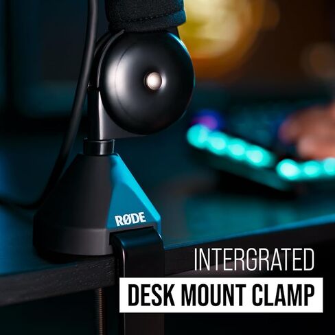 ميكروفون البث الديناميكي RØDE PodMic USB متعدد الاستخدامات مع اتصال XLR وUSB للبث الصوتي والبث والألعاب وصنع الموسيقى وإنشاء المحتوى وذراع ذراع ميكروفون استوديو PSA1 الدوار in Kuwait