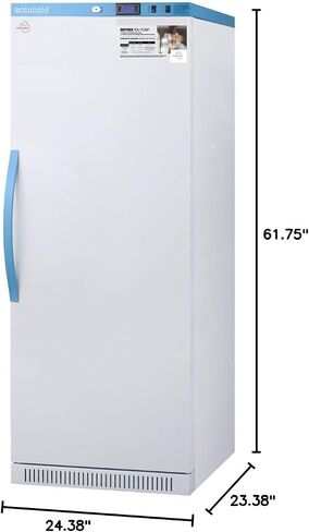 ثلاجة حليب الثدي AccuCold MLRS12MCLK 24 MOMCUBE مع 12 قدم مكعب. قدم سعة 6 خزائن منبه للباب وإضاءة داخلية LED وقفل الباب باللون الأبيض in Kuwait
