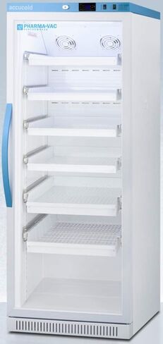ثلاجة اللقاحات العمودية ARG12PVDR من Summit Appliance مع أدراج قابلة للإزالة، وإزالة الصقيع التلقائي مع دورة تذويب قابلة للتعديل، ومقبض أيون فضي وسلك من فئة المستشفى مع قابس "النقطة الخضراء" in Kuwait