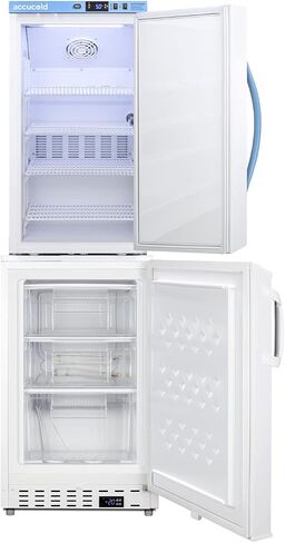 مجموعة ثلاجة/فريزر واسعة النطاق مقاس 20 بوصة من Summit Appliance ARS3PV-ADA305AFSTACK، تتضمن ثلاجة ARS3PV وفريزر ADA305AF، وكلاهما مزود بأسلاك من فئة المستشفيات مع مقابس "Green Dot" in Kuwait