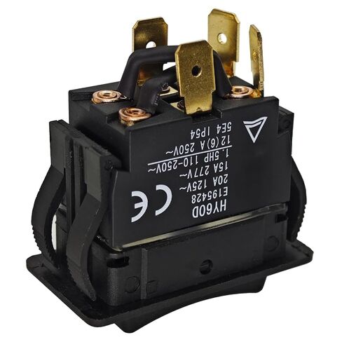2Pcs HY60D Rocker Switch - ON-Off-ON RET-EXT 20A 125VAC 4-Pin Pushbutton Switch in Kuwait