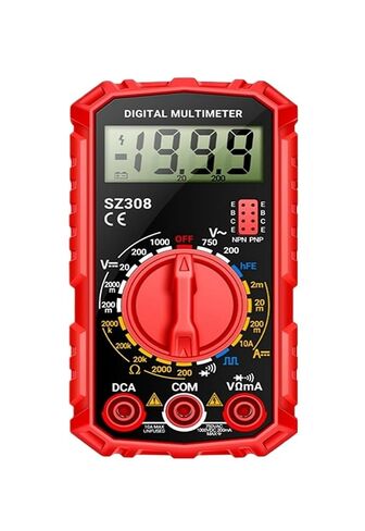 SZ308 Digital Multimeter Voltage Resistance Meter AC/DC Current Meter Electrician LCD Backlight Square Wave Test A in Kuwait