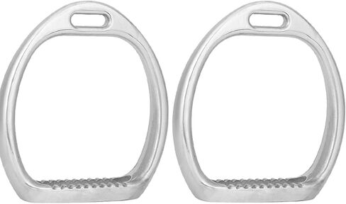 1Pair Children Stirrups, Polished Aluminum Die Casting, Aluminum Kids Lightweight Stirrups Pad Equestrian Sports Horse Riding Saddle for Horse Riding Training Youth Equestrian in Kuwait