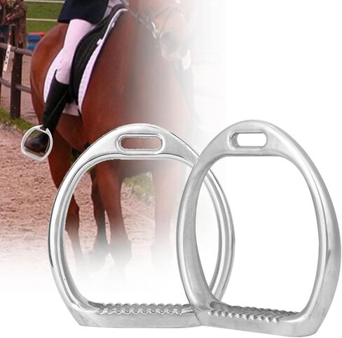 1Pair Children Stirrups, Polished Aluminum Die Casting, Aluminum Kids Lightweight Stirrups Pad Equestrian Sports Horse Riding Saddle for Horse Riding Training Youth Equestrian in Kuwait