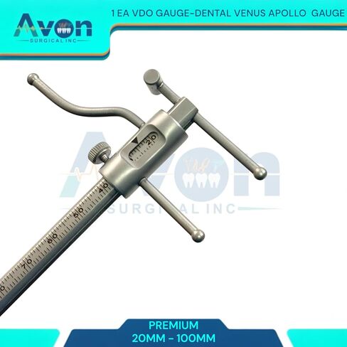 1 Piece | Dental Gauge | Bracket Height Moveable Adjustable Locator | Positioning Measuring | Dentist Lab Measuring Instruments (VDO Dental Venus Apollo Gauge) in Kuwait