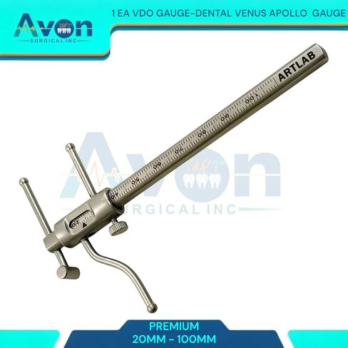 1 Piece | Dental Gauge | Bracket Height Moveable Adjustable Locator | Positioning Measuring | Dentist Lab Measuring Instruments (VDO Dental Venus Apollo Gauge) in Kuwait
