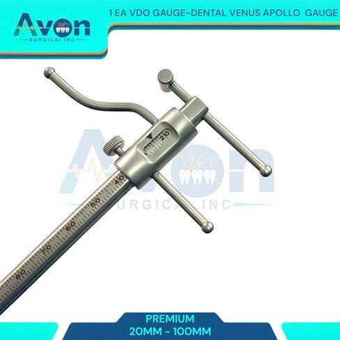 1 Piece | Dental Gauge | Bracket Height Moveable Adjustable Locator | Positioning Measuring | Dentist Lab Measuring Instruments (VDO Dental Venus Apollo Gauge) in Kuwait