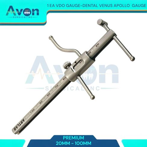 1 Piece | Dental Gauge | Bracket Height Moveable Adjustable Locator | Positioning Measuring | Dentist Lab Measuring Instruments (VDO Dental Venus Apollo Gauge) in Kuwait