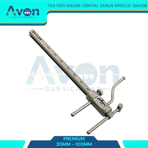 1 Piece | Dental Gauge | Bracket Height Moveable Adjustable Locator | Positioning Measuring | Dentist Lab Measuring Instruments (VDO Dental Venus Apollo Gauge) in Kuwait