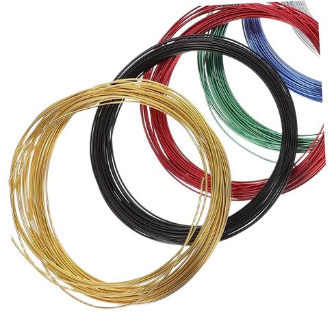 SHINEOFI 6 Rolls Aluminum Crafting Wire 32.8ft Long, 1mm Diameter Burrfree Floral Design Wire Smooth Surface for Sculpting and Making Ornaments in Kuwait
