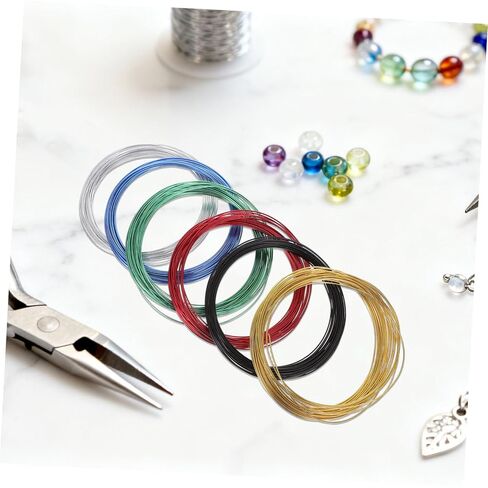 SHINEOFI 6 Rolls Aluminum Crafting Wire 32.8ft Long, 1mm Diameter Burrfree Floral Design Wire Smooth Surface for Sculpting and Making Ornaments in Kuwait