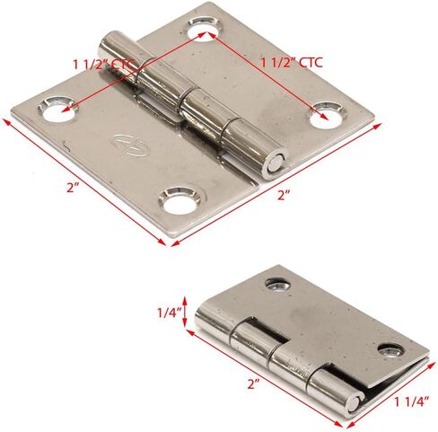 Boat Butt Hinge 1211 | 2 x 2 Inch Stainless Steel in Kuwait