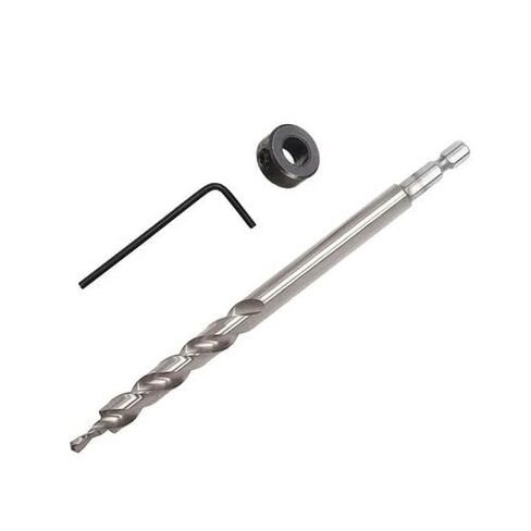 2-Pack Hex Twist Step Drill Bits 9.5mm (3/8") for Pocket Hole Jig, HSS4241 Steel with Limit Rings & Wrenches in Kuwait