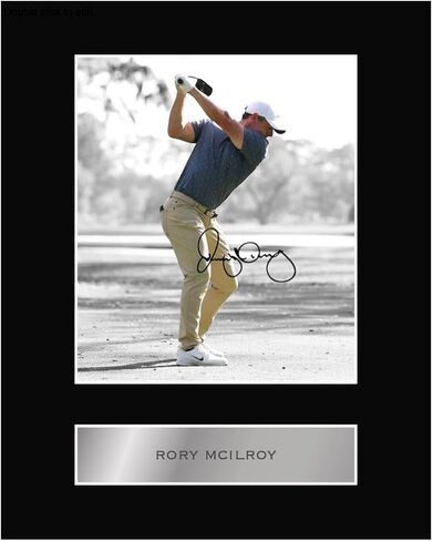 توقيع مطبوع مسبقًا مُوقع من Rory McIlroy عرض الصور المُثبتة #01 DRV صورة توقيع مطبوعة مقاس 10x8 بوصة in Kuwait