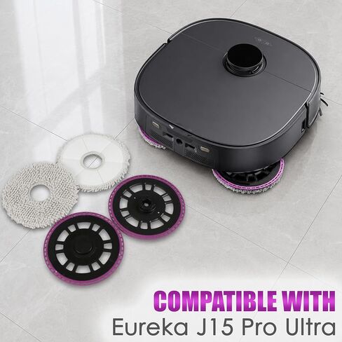 2 حامل ممسحة، 2 رأس ممسحة متوافق مع Eureka J15 Pro Ultra، أجزاء ملحقات المكنسة الكهربائية in Kuwait